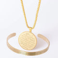 Pack Parure Ayat Al Kursi Sacré Collier et Bracelet